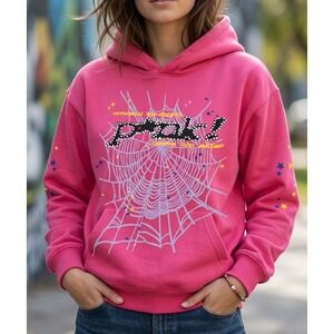 Replica Spider Pink Hoodie Size Small